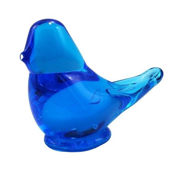 Bluebird of Happiness Ron Ray Art Glass Figurine Signed Vintage 1991 - Picture 5 of 10